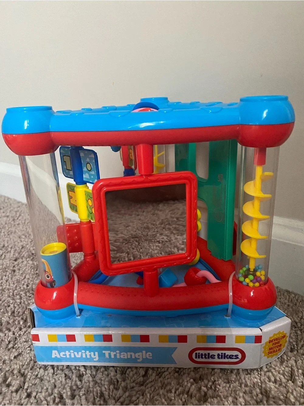 Little Tikes Colorful Activity Triangle Toy - Blue, Red, Yellow, Green